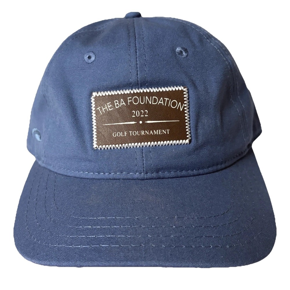 Golf Hat Charity Tournament Pukka Blue Canvas‎ Adjustable Strap BA Foundation